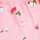 Girls' Cotton Shorts, गुलाबी, small image number null
