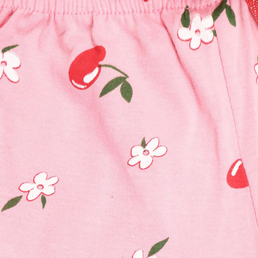 Girls' Cotton Shorts, गुलाबी, large image number null