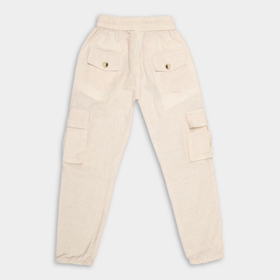 Girls' Trousers, Beige, large image number null