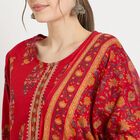 Ladies' Cotton Kurta, Red, small image number null