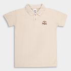 Boys' Half Sleeves T-Shirt, Beige, small image number null