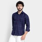 Men's Formal Shirt, Navy Blue, small image number null