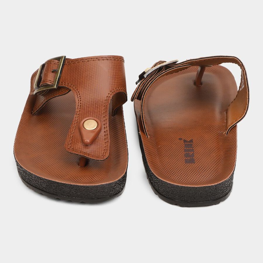 Mens Floater Sandals, टैन, large image number null