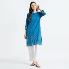 Ladies' Kurta, Teal Blue, small image number null