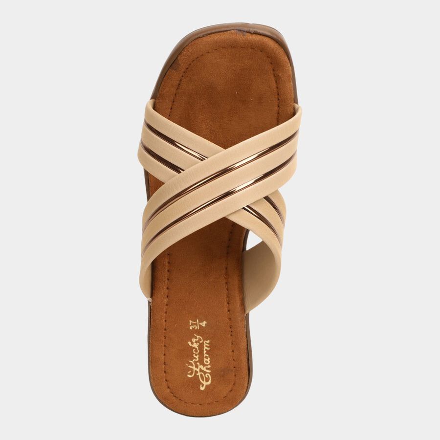 Ladies' Formal Sandals, टैन, large image number null