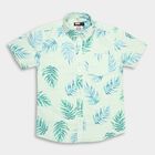 Boys' Cotton Casual Shirt, Light Green, small image number null