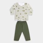 Infant Boy's Cotton Baba Suit, ओलिव, small image number null