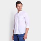 Men's Cotton Casual Shirt, सफ़ेद, small image number null