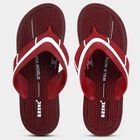 Mens Print Flip Flops, लाल, small image number null