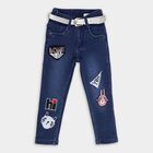 Girls' Jeans, गहरा नीला, small image number null