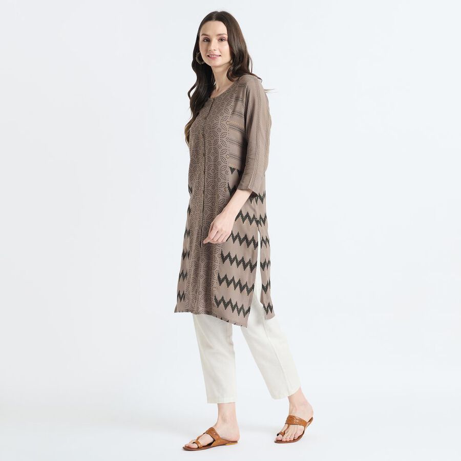 Ladies' Kurta, Dark Grey, large image number null