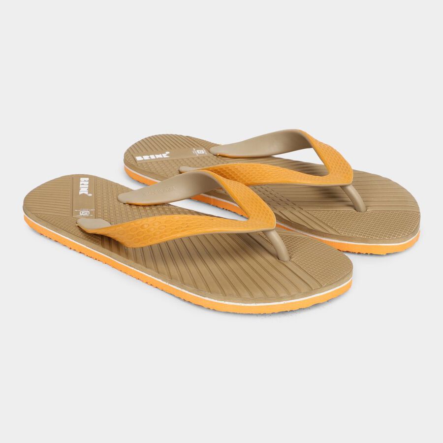 Men's Slippers, भूरा, large image number null