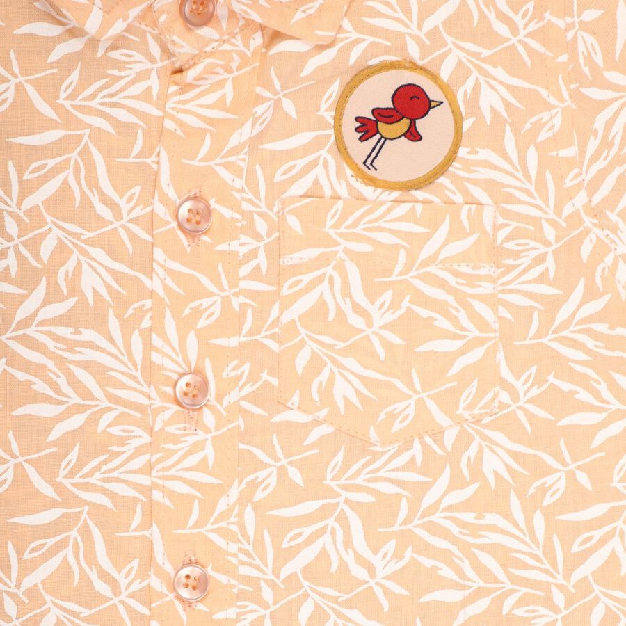 Infants' 100% Cotton Shirt, Peach, large image number null
