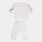 Infant Boy's Baba Suit, Melange Light Grey, small image number null