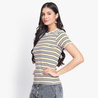 Ladies' Round Neck T-Shirt, मस्टर्ड, small image number null