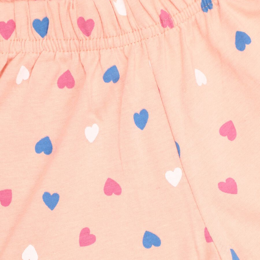 Girls' Shorts, Peach, large image number null