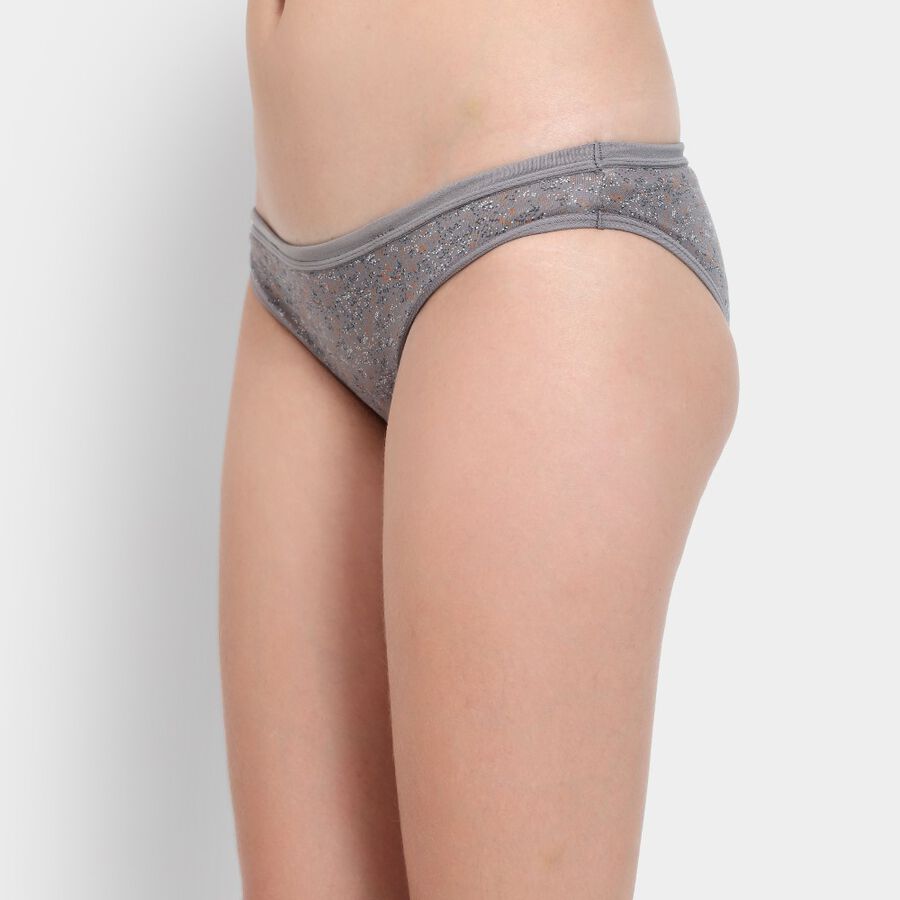 Ladies' Cotton Panty, Dark Grey, large image number null