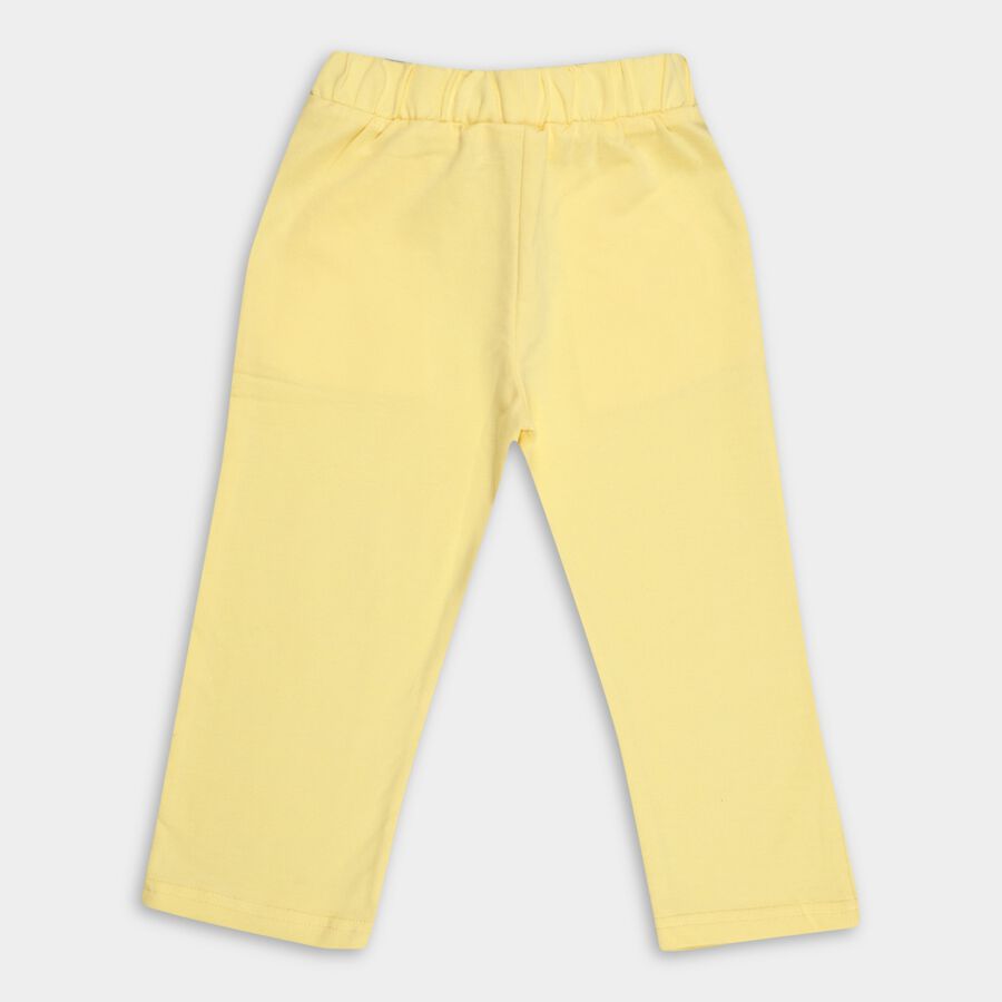 Girls' 100% Cotton Pyjama, Yellow, large image number null