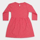 Infant Girl's Cotton Frock, गुलाबी, small image number null