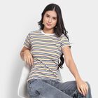 Ladies' Round Neck T-Shirt, मस्टर्ड, small image number null