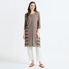 Ladies' Kurta, Dark Grey, small image number null