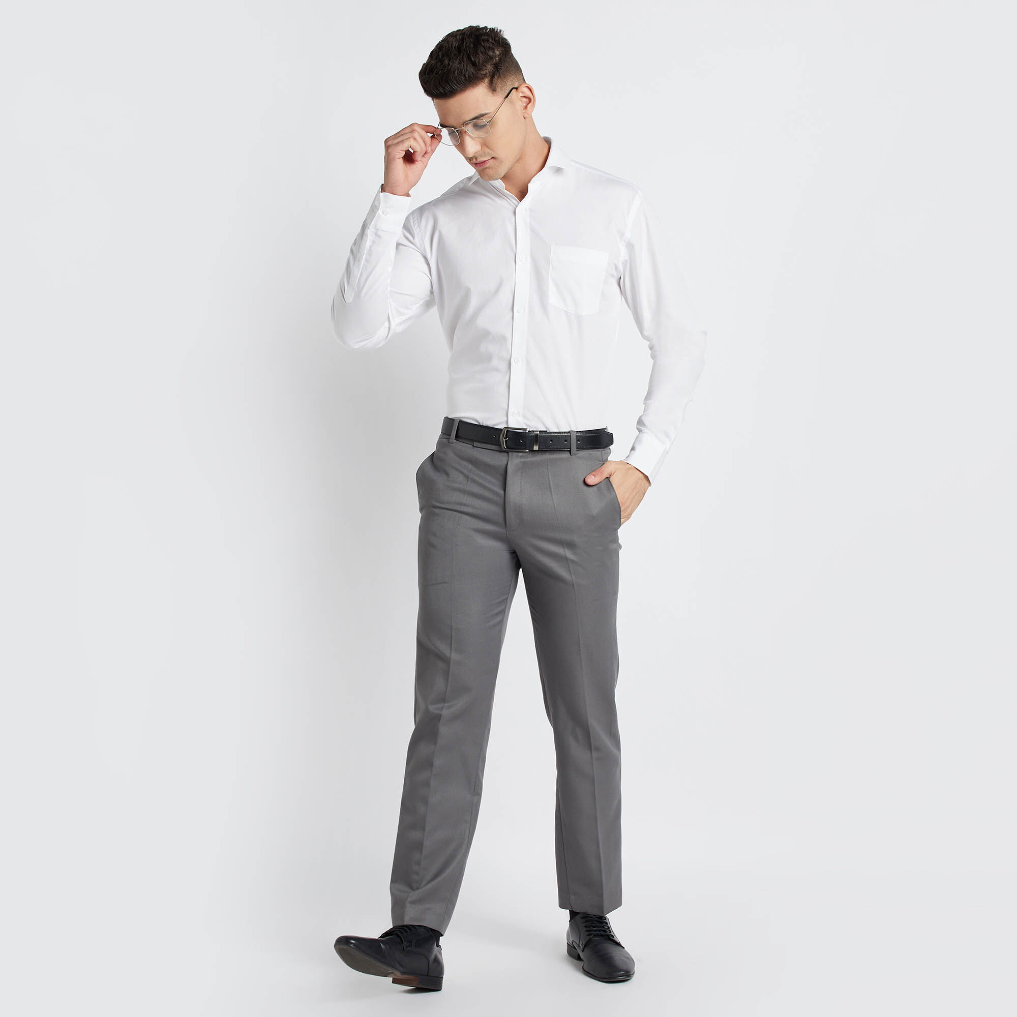 Buy VEI SASTRE Stylish Wrinkle Free Formal Trousers For Men (Pack of 2)  Online In India At Discounted Prices