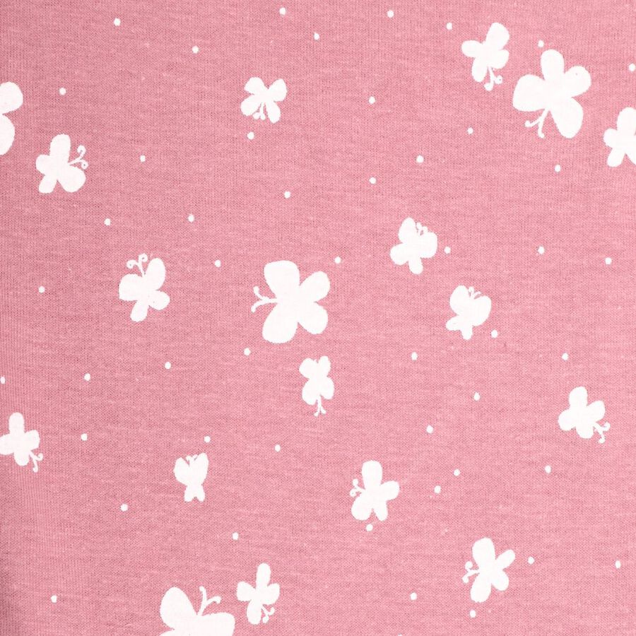 Girls' Cotton Pyjama, Pink, large image number null
