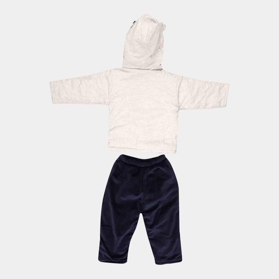 Infant Boy's Cotton Baba Suit, Navy Blue, large image number null