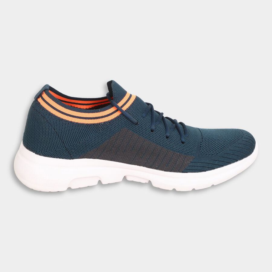 Mens Athleisure Sports Shoes, Teal Blue, large image number null