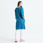 Ladies' Kurta, Teal Blue, small image number null