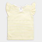 Infants' Cotton T-Shirt, पीला, small image number null