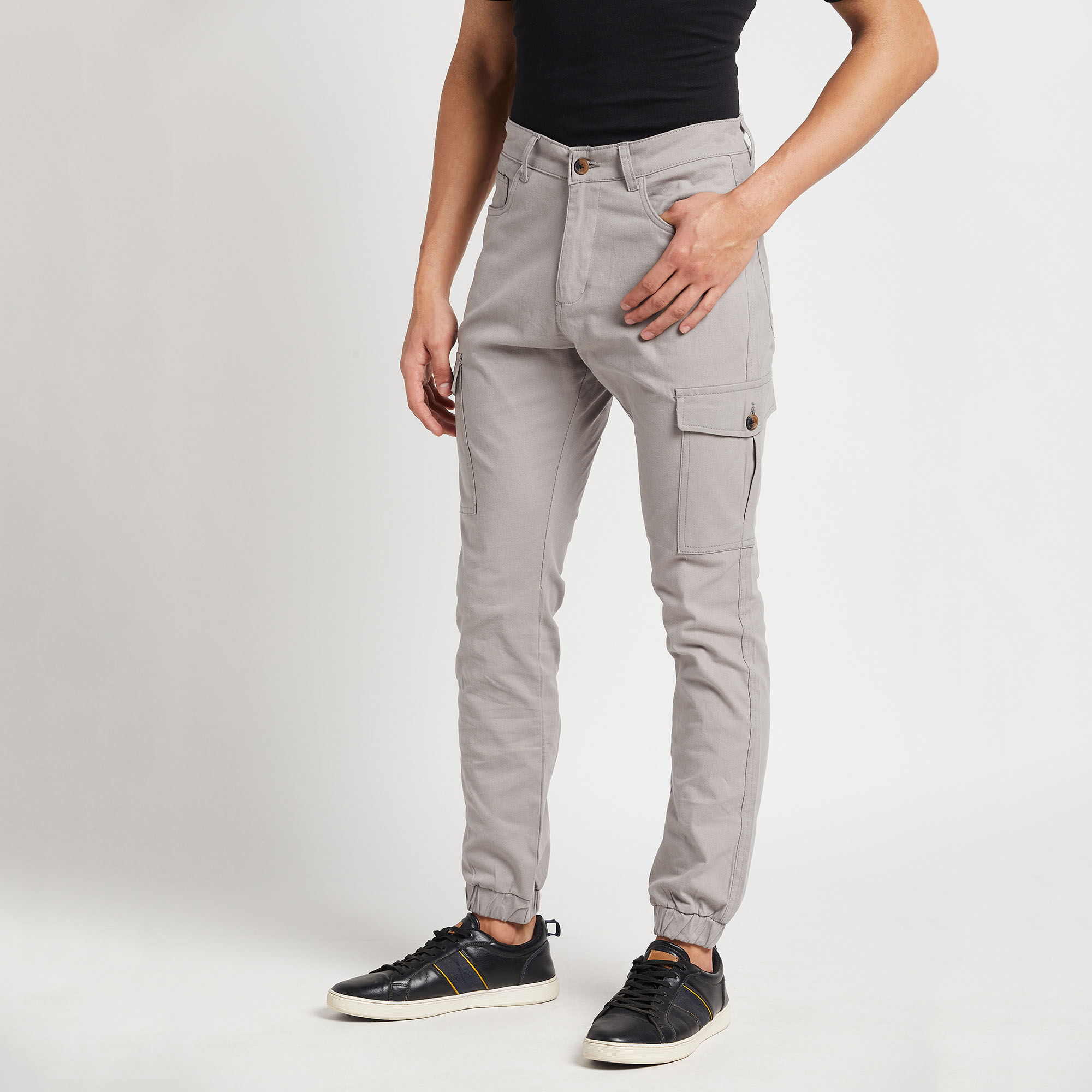 Buy Driftwood Men Solid Charcoal Casual Trousers at Amazonin