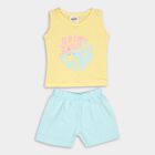 Infants' Cotton Short Set, Yellow, small image number null