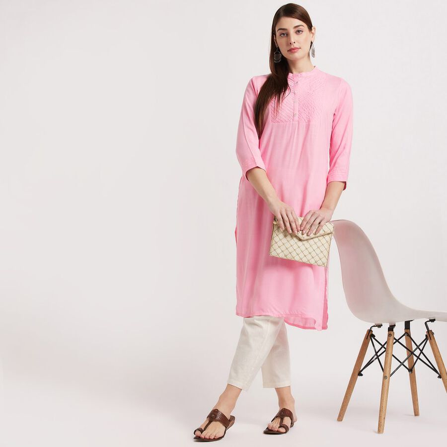 Ladies' Kurta, Pink, large image number null