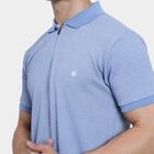 Men's Collared Half Sleeves T-Shirt, Light Blue, small image number null