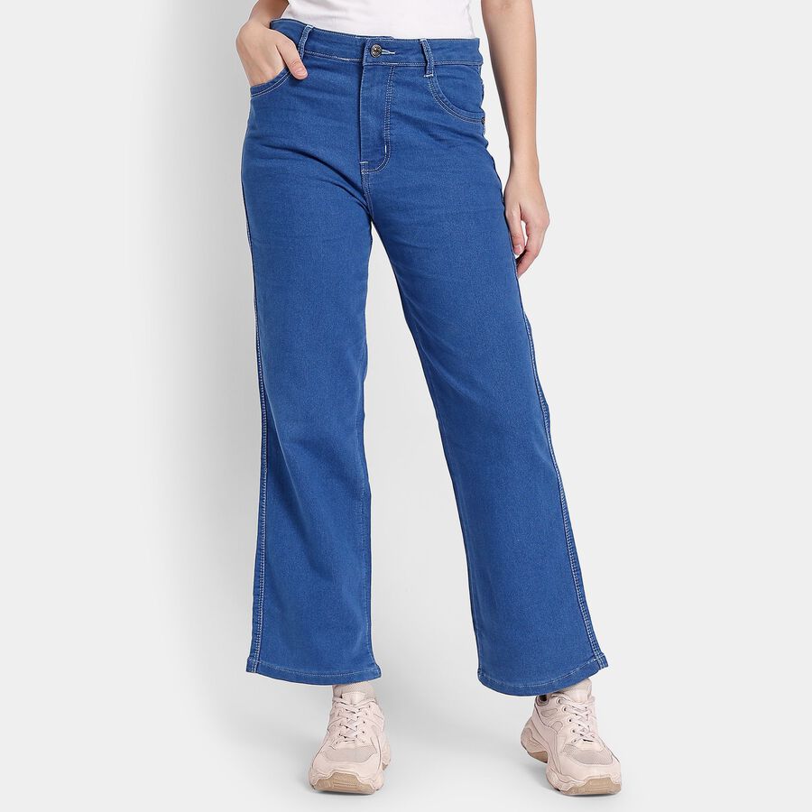 Ladies' Jeans, मध्यम नीला, large image number null