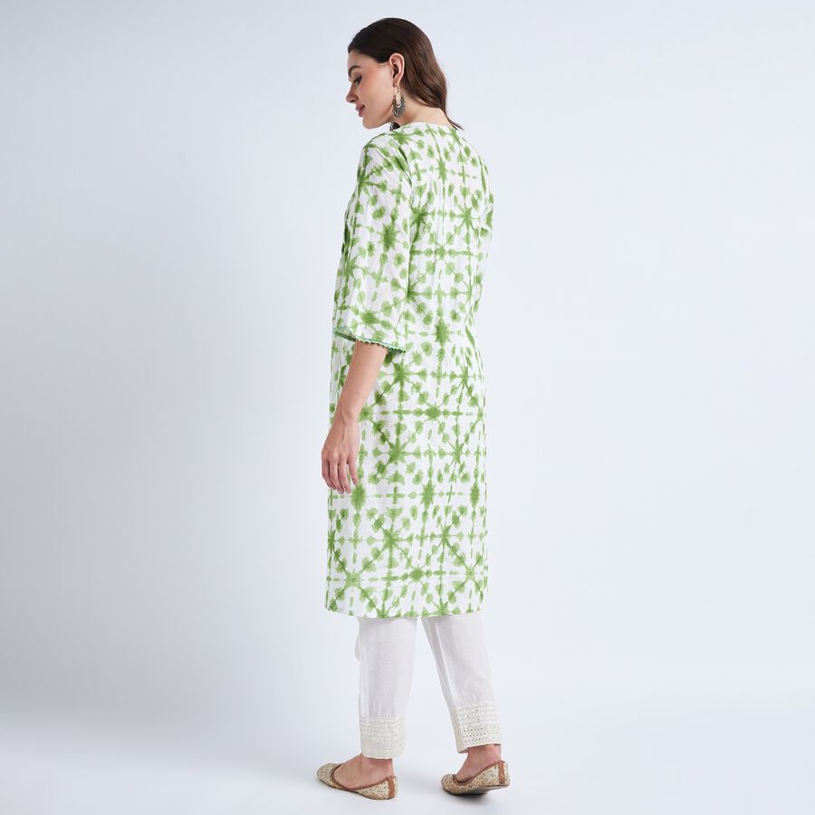 Ladies' Cotton Kurta, Light Green, large image number null