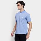 Men's Collared Half Sleeves T-Shirt, Light Blue, small image number null