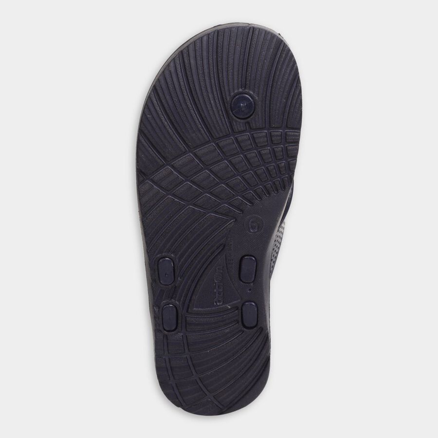 Mens Floater Flip Flops, Navy Blue, large image number null