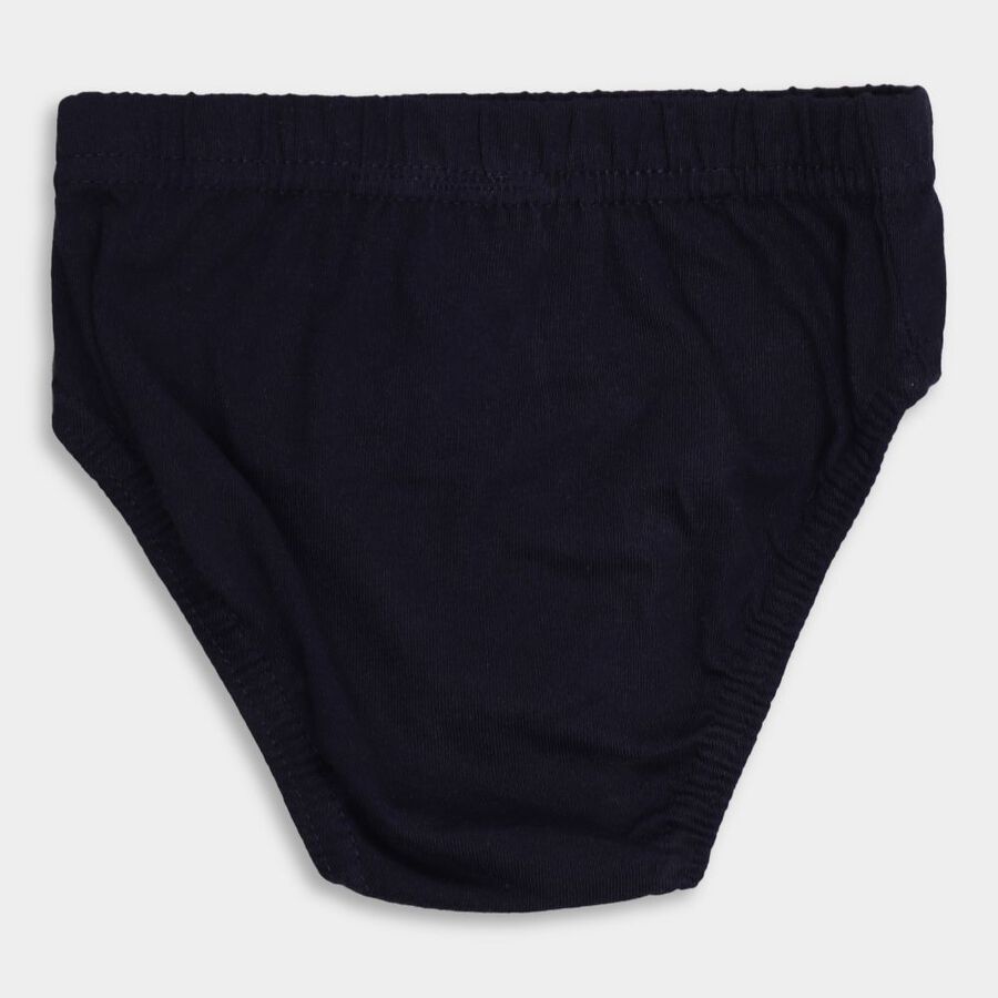 Boys' Cotton Briefs, Navy Blue, large image number null