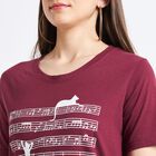 Ladies' Cotton T-Shirt, Wine, small image number null