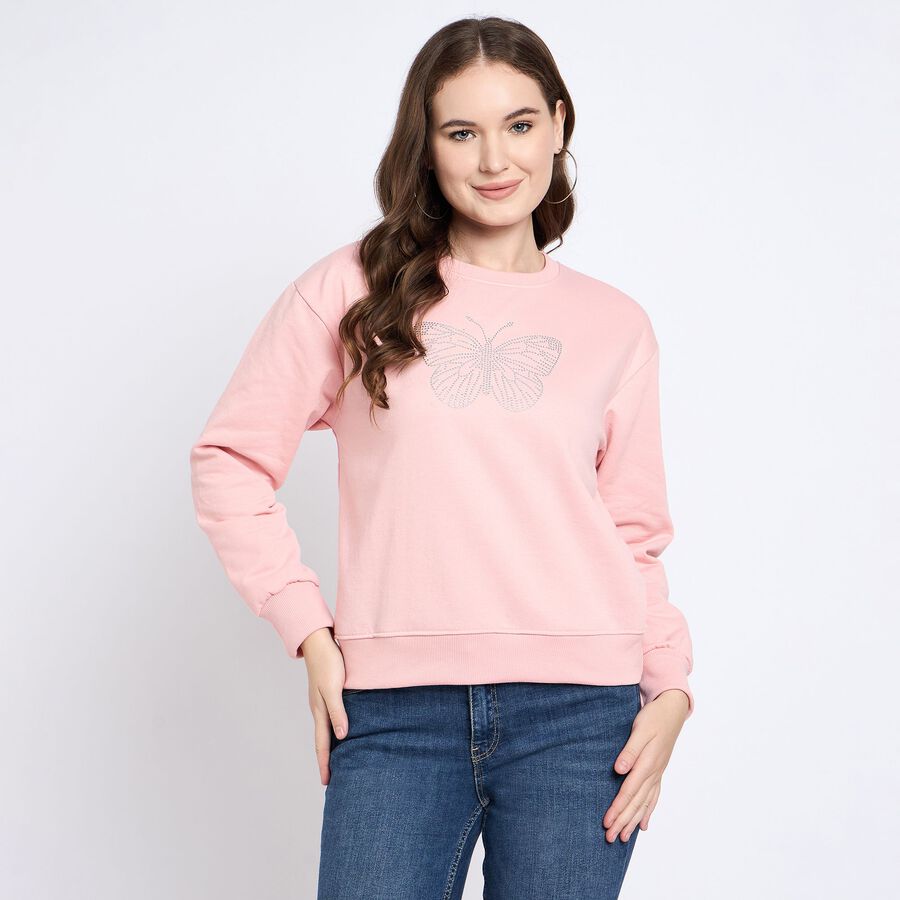 Ladies' Sweatshirt, Light Pink, large image number null