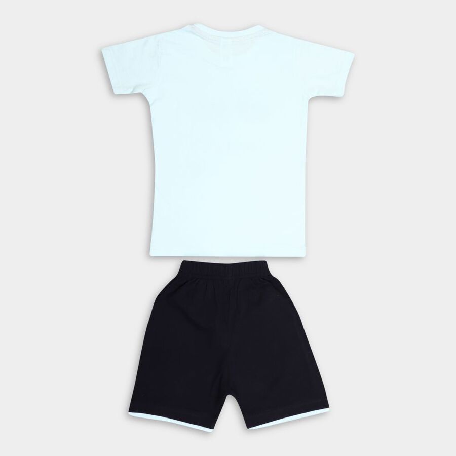 Boys' Cotton Baba Suit, Light Blue, large image number null