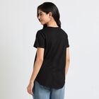 Ladies' Cotton T-Shirt, Black, small image number null