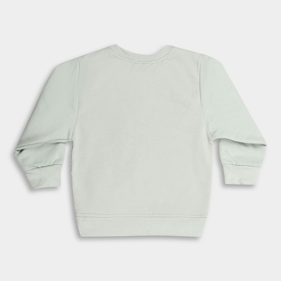 Infant's Sweatshirt, Light Green, large image number null