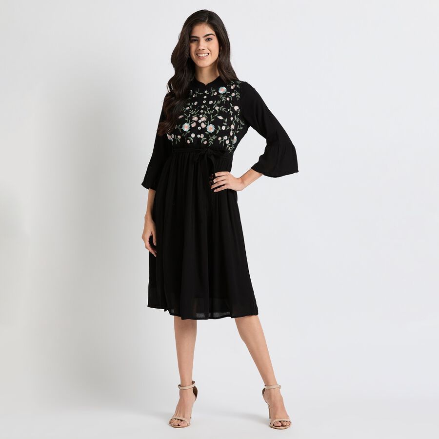 Ladies' Dress, Black, large image number null