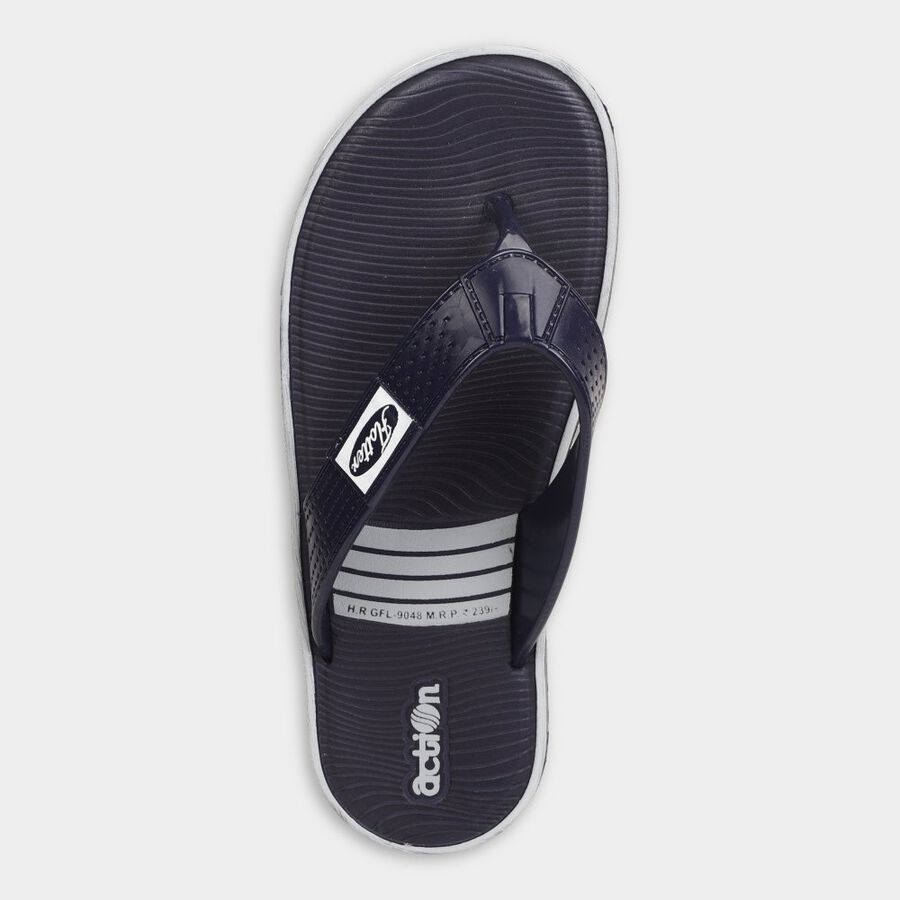 Mens Floater Flip Flops, नेवी ब्लू, large image number null