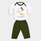 Infant Boy's Cotton Baba Suit, Olive, small image number null