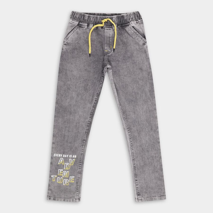 Boys' Jeans, हल्का ग्रे, large image number null