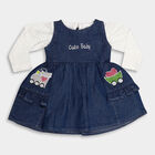 Infant Girl's Frock, सफ़ेद, small image number null